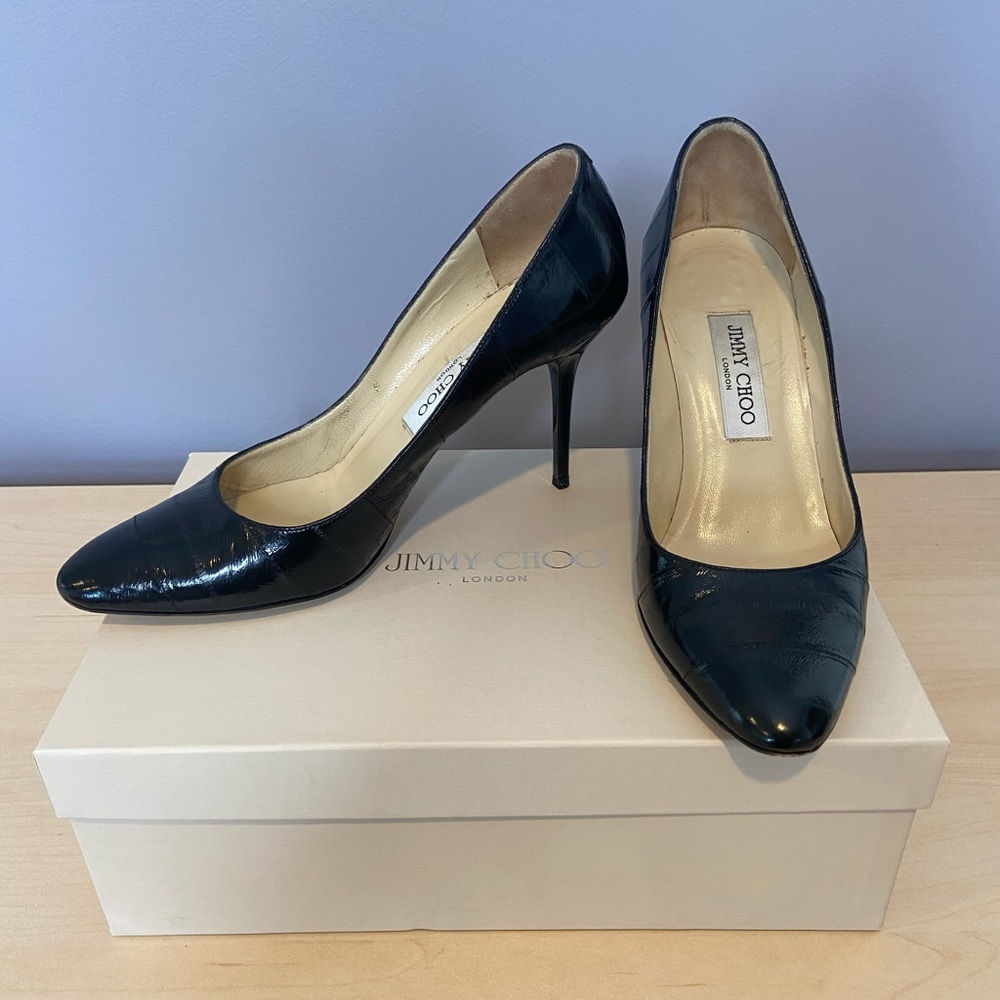 Jimmy Choo gilbert eel almond toe pumps